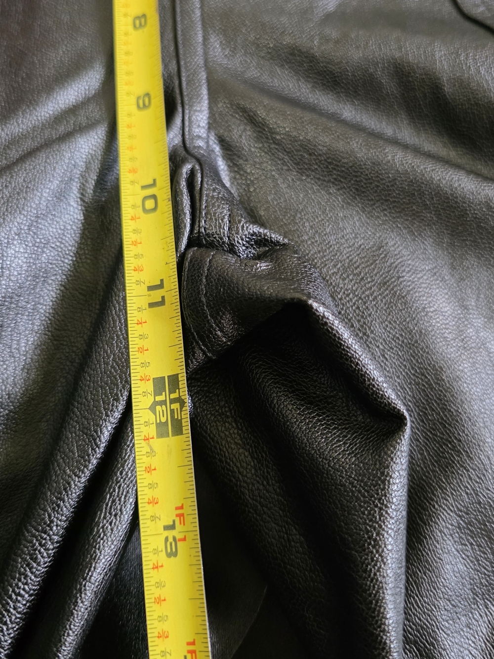 SPANX Black Faux Leather Joggers Suare Front Pockets - Picture 8 of 9